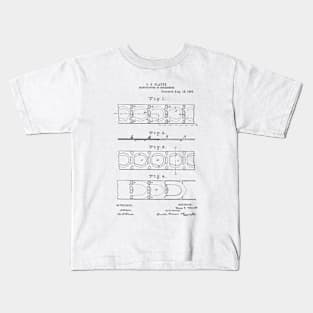 Manufacturer of horseshoes Vintage Retro Patent Hand Drawing Funny Novelty Gift Kids T-Shirt